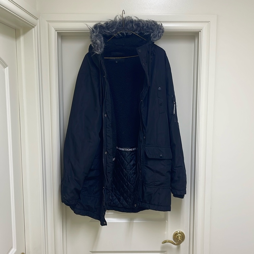 Soul Star Ruthless Black Parka Coat